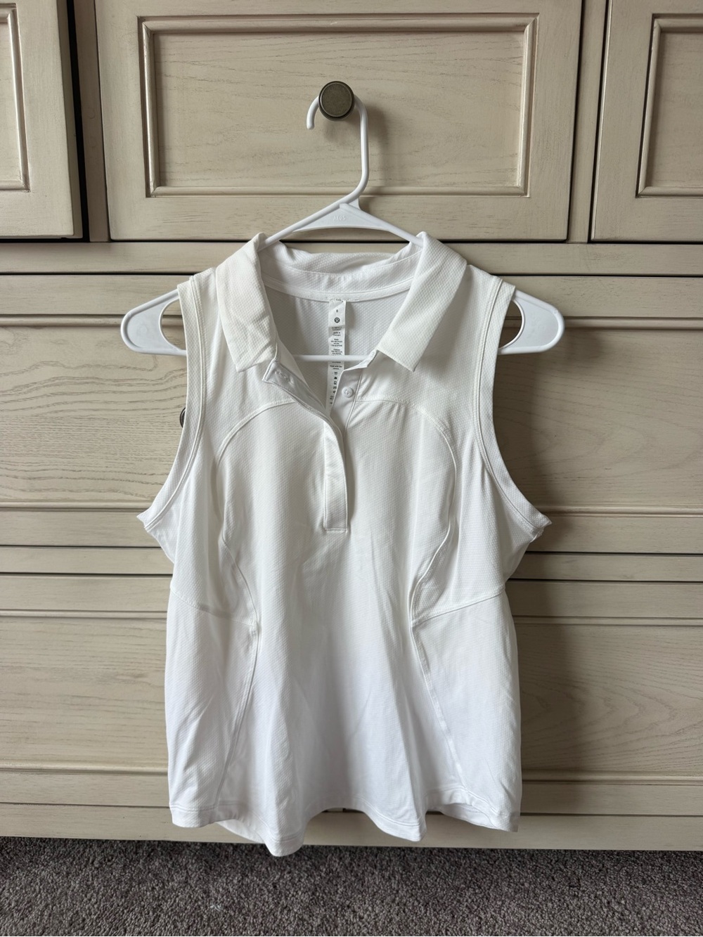 Women’s Lululemon Sleeveless Polo Tank Top - White